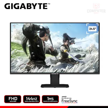 GIGABYTE GS25F14 24.5" FHD 1920x1080/144HZ/1MS/AMD RADEON FREESYNC (PN:20VM0-GS25F14BM-1SAS)