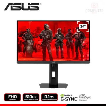 ASUS ROG STRIX XG248QSG ACE 24" FHD 1920x1080/610HZ/0.1MS/FREESYNC PREMIUM/COMPATIBLE NVIDIA G-SYNC (PN:90LM0C40-B013I1)