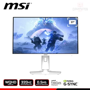 MSI MAG 274QRFW X32 WHITE 27" WQHD 2560x1440/320HZ/0.5MS/FREESYNC PREMIUM/COMPATIBLE NVIDIA G-SYNC (PN:9S6-3CE49H-036)