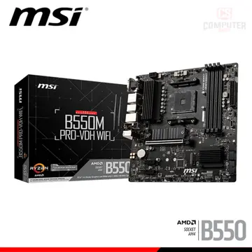 MSI B550M PRO-VDH WIFI M.ATX DDR4 AMD AM4 (PN:911-7C95-095)