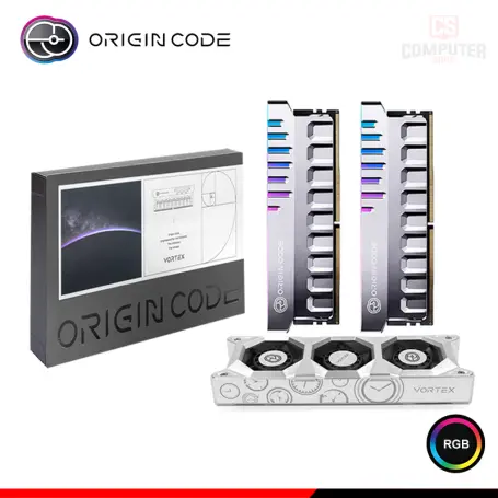 48GB (24GBx2) DDR5 ORIGIN CODE VORTEX RGB CON TRIPLE VENTILADOR INTEL XMP/AMD EXPO BUS 6000MHZ (PN:OCL602648D-VS)