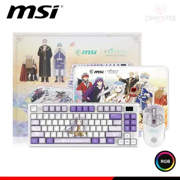 MSI KIT GAMER MSI FRIEREN EDITION TECLADO + MOUSE + MOUSE PAD CONEXION WIRELESS/BLUETOOTH/WIRED USB