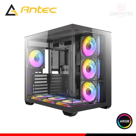 ANTEC CX MIRROR BLACK ARGB SIN FUENTE VIDRIO TEMPLADO MID TOWER