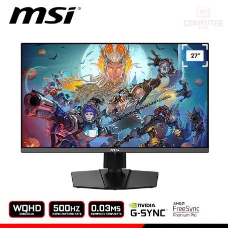 MSI MAG 272QP QD-OLED X50 WQHD 2560x1440/500HZ/0.03MS/FREESYNC PREMIUM PRO/COMPATIBLE NVIDIA G-SYNC (PN:9S6-3CD79A-035)