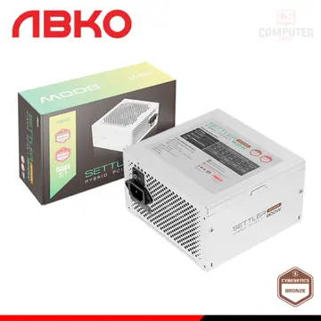 ABKO SETTLER HYBRID STH-800B PCIe 5.1 WHITE 800W CYBENETICS 230EU BRONZE