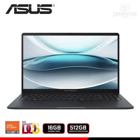 ASUS LAPTOP ASUS EXPERTBOOK BM1503CDA-S72310 AMD RYZEN 5 7535U/15.6" FHD/16GB DDR5/SSD 512GB/SIN SISTEMA OPERATIVO