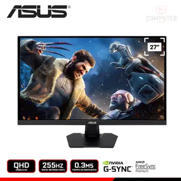 ASUS TUF GAMING VG27AQME5F 27" QHD 2560x1440/255Hz/0.3MS/FREESYNC PREMIUM/COMPATIBLE NVIDIA G-SYNC (PN:90LM0D40-B011I1)