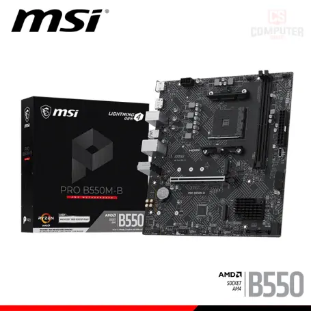 MSI PRO B550M-B M.ATX DDR4 AMD AM4 (PN:911-7D14-024)