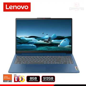 LAPTOP LENOVO IDEAPAD SLIM 3 15AMN8 AMD RYZEN 3 7320U/15.6" FHD/8GB LPDDR5/SSD 512GB/SIN SISTEMA OPERATIVO (PN:82XQ00YNLM)