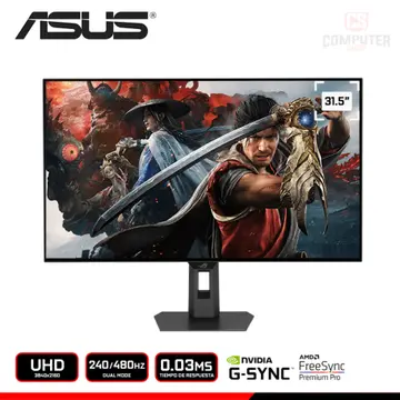 ASUS ROG STRIX OLED XG32UCWMG 31.5" UHD 3840x2160/DUAL MODE 4K 240HZ-FHD 480HZ/0.03MS/FREESYNC PREMIUM PRO/NVIDIA G-SYNC