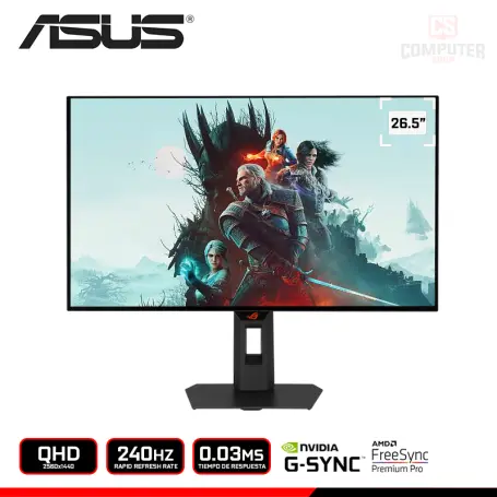 ASUS ROG STRIX WOLED XG27AQDMGR 26.5" QHD 2560x1440/240HZ/0.03MS/FREESYNC PREMIUM PRO/COMPATIBLE NVIDIA G-SYNC