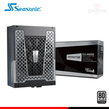 SEASONIC PRIME PX-2200 BLACK 2200W 80 PLUS PLATINUM FULL MODULAR (PN:SRP-PPX222-A5A22ST)