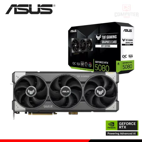 ASUS GEFORCE RTX 5080 16GB GDDR7 256BITS TUF GAMING OC BTF EDITION (PN:90YV0PU0-M0AA00)