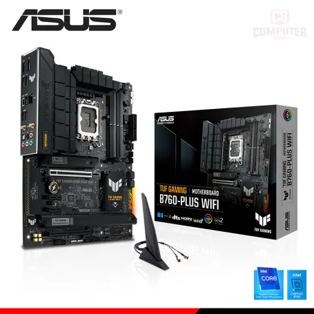 ASUS TUF GAMING B760-PLUS WIFI ATX DDR5 LGA 1700 (PN:90MB1ER0'M1AAY0)