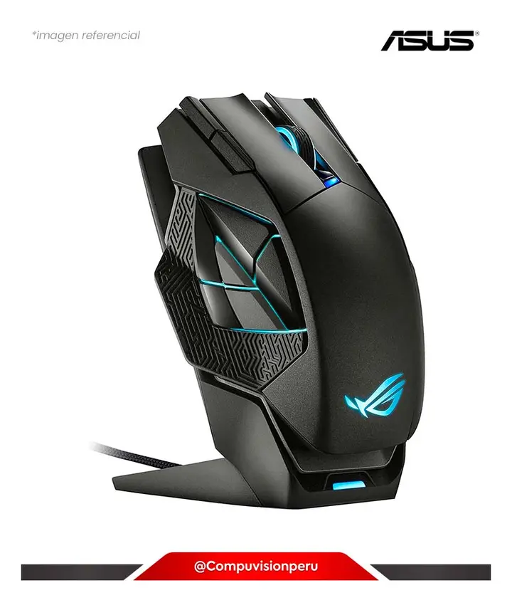 ASUS P707 ROG SPATHA X WIRELESS GAMING MOUSE 12 PROGRAMMABLE BUTTONS 19000 DPI WIRED 2.4 GHZ, MOUSE