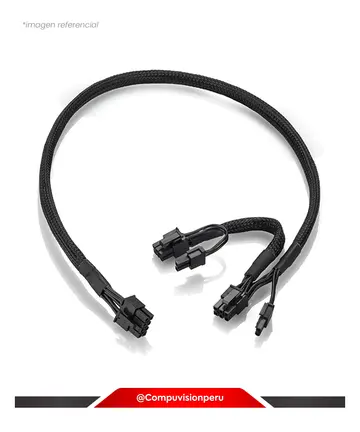 CORSAIR CABLE OWLTREE BRAIDED ATX PSU 8 PIN MALE TO DUAL 8 PIN 6+2 PIN PCIE FOR CORSAIR MODULAR POWER SUPPLY B099W6CS3C, ACCESORIOS