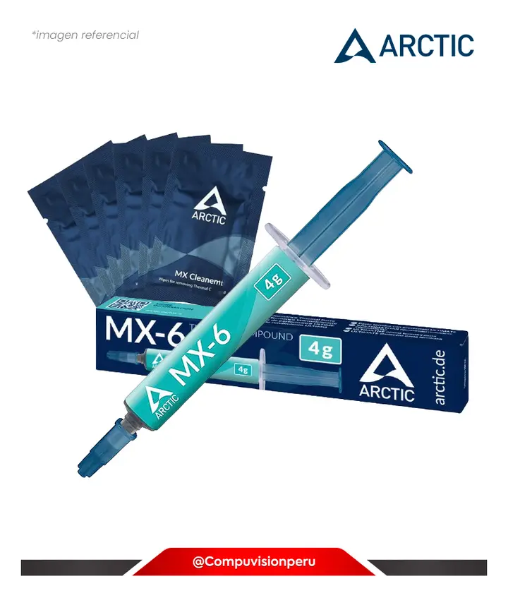 PASTA PARA CPU ARCTIC MX-6 4G C/ 6 LIMPIADOR MX ACTCP00084A B09VDKSMQL, ACCESORIOS