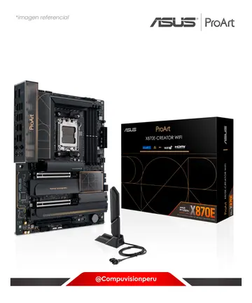 ASUS Proart X870E-CREATOR WIFI AMD X870E AM5 DDR5 HDMI DP USB4 SATA III Bluetooth V5.4 ATX