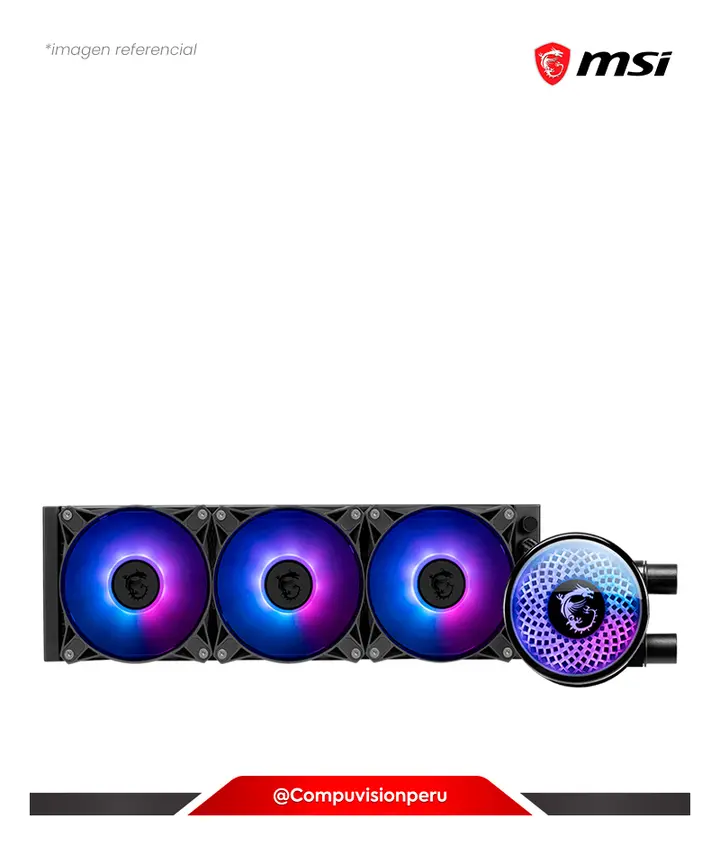 MSI PARA CPU MSI MAG CORELIQUID A12 360 ALUMINUM ARGB 3*120MM LGA 1700/1851 AMD AM5/AM4, COOLER