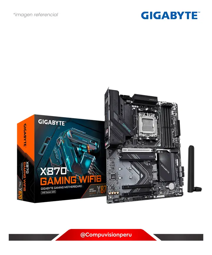 GIGBYTE X870 GAMING WIFI6 AMD X870 AM5 DDR5 M.2 SATA 6GB BLUETOOTH