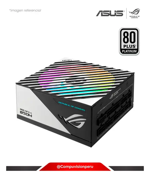ASUS FUENTE 850W ASUS ROG LOKI SFX-L 850W PLATINUM SFX-L ATX 3.1 80PLUS PLATINUM ARGB FULL MODULAR ROG-LOKI-850P-SFX-L-GAMING-MODE, FUENTE