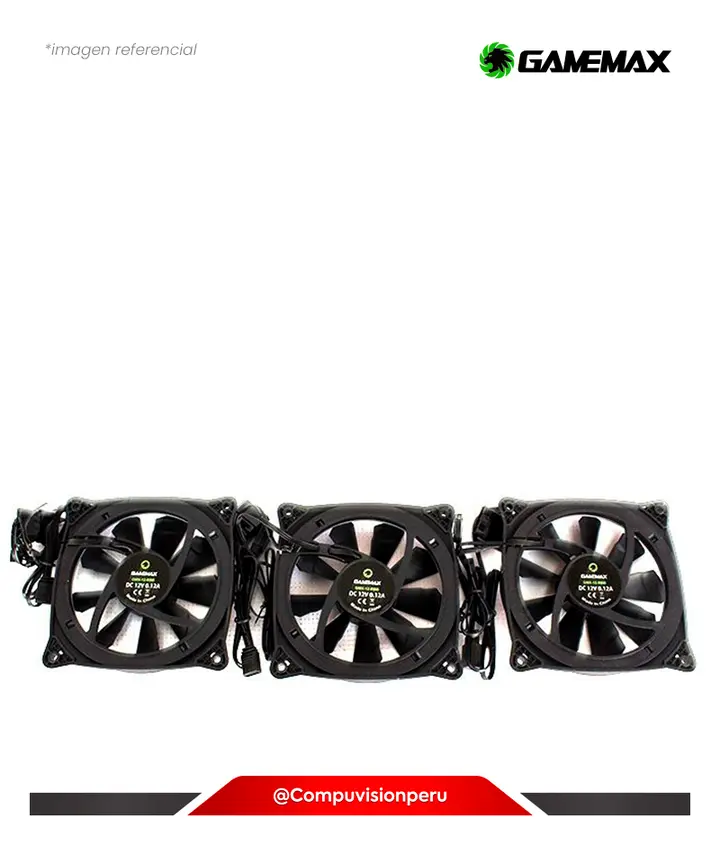GAMEMAX DE CASE GAMEMAX RB300 VORTEX ARGB 3X120 MM, COOLER