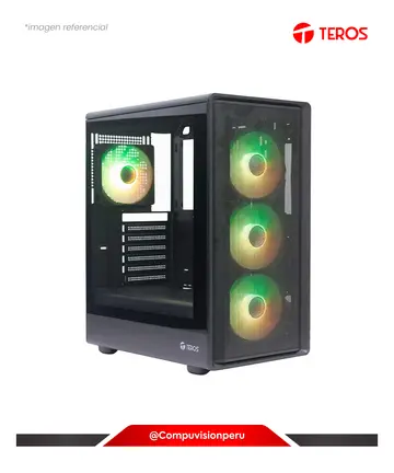 TEROS TE-1323G BLACK ATX USB 3.1 TEMPERED GLASS, CASE
