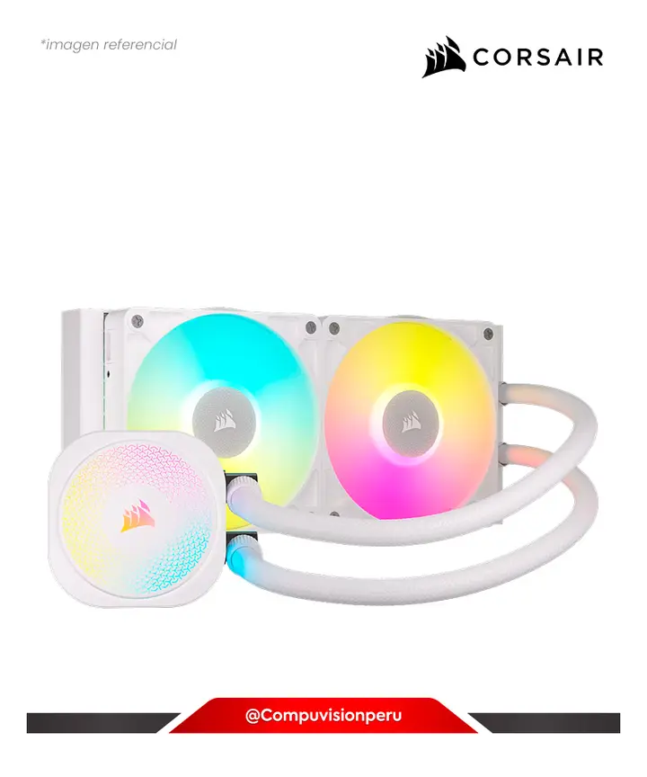 CORSAIR DE CPU CORSAIR ICUE LINK TITAN 240 RX RGB AIO WHITE INTEL AMD ALUMINUM CW-9061020-WW, COOLER