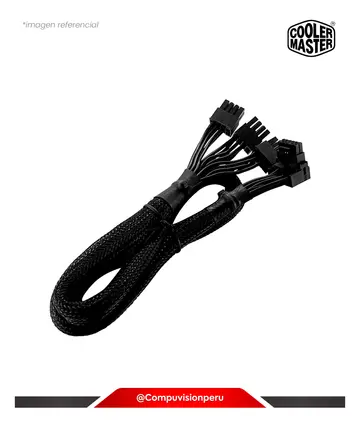 COOLER MASTER ADAPTADOR COOLER MASTER 90 GRADOS 3*8 PIN PCI-E A 12VHPW TIPO 2 CMA-NFPC16XXBK2-GL, ACCESORIOS