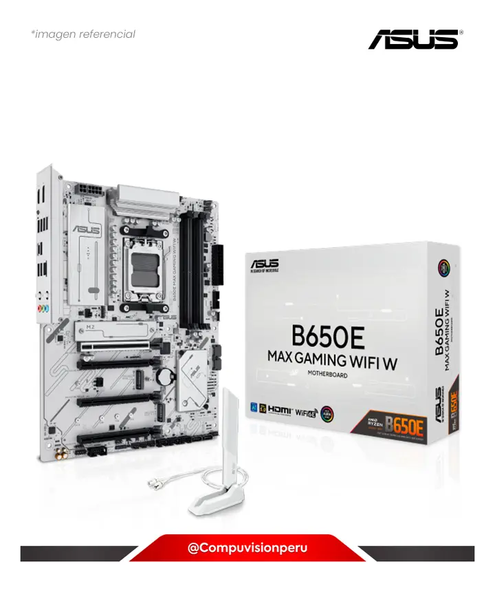 ASUS B650E Max Gaming WIFI AM5 AMD B650 DDR5 HDMI Pd M.2 SATA 6GB Bluetooth USB 10GB ATX