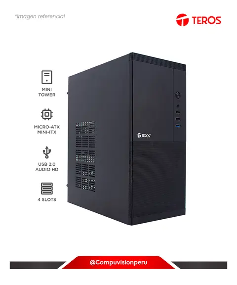 TEROS TE-1033S C/FUENTE 250W USB 3.0 M-ATX, CASE