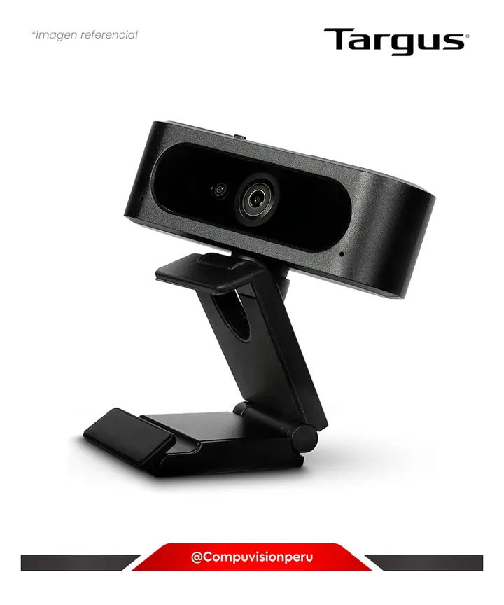 MIC CAMARA WEB TARGUS FHD 1080P AUTO-FOCUS DUAL MIC USB-C LENS COVER BLACK AVC045LP, WEB CAM