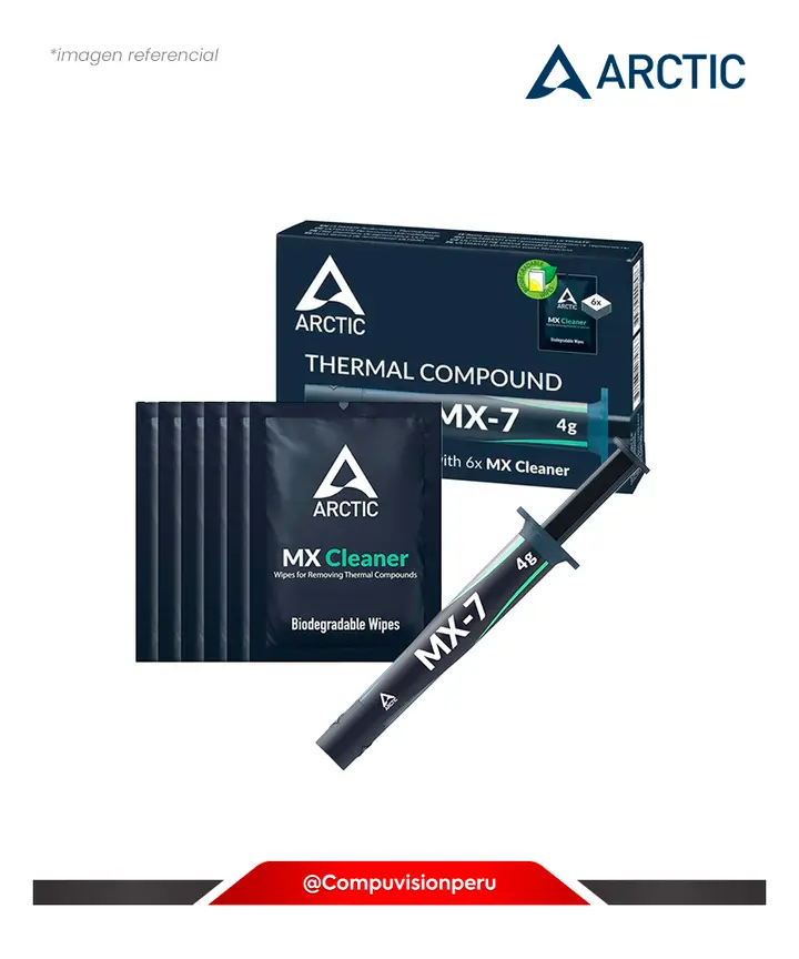 PASTA PARA CPU ARCTIC MX-7 4G INCL MX-CLEANER 6X, ACCESORIOS