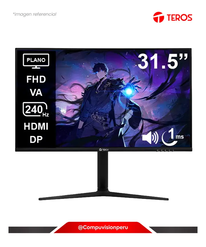 TEROS 32 FHD VA TEROS TE-3220G 1080P 240HZ 1MS HDMI DP 100 X 100 MM