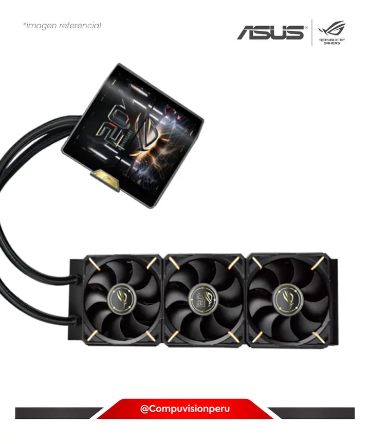 ASUS De CPU ROG Ryujin 360 Edition 20 Aio ARGB AMOLED LCD Display 6.67 120MM*3, Cooler