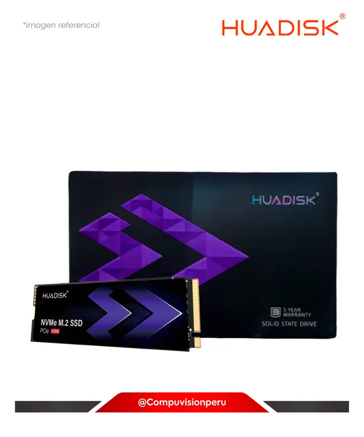 SSD 2TB HUADISK M.2 2280 PCIE 4.0 X4 NVME 1.4 3D NAND HYV2TBX4(7100)