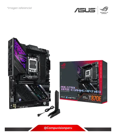 ASUS ROG STRIX X870E-E GAMING WIFI7 NEO AM5 AMD X870E DDR5 HDMI DP M.2 SATA 6GB BLUETOOTH ATX