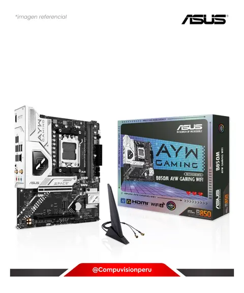 ASUS B850M AYW GAMING WIFI AM5 AMD B850 DDR5 HDMI DP M.2 SATA 6GB BLUETOOTH USB M-ATX