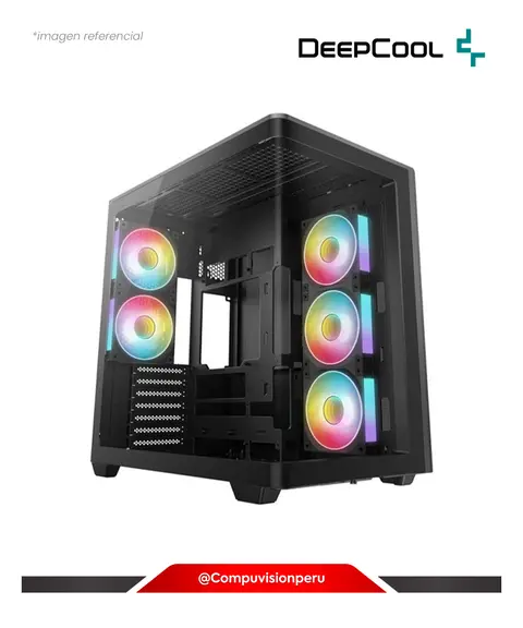 DEEPCOOL CG590U 5F ARGB BLACK S/F VIDRIO TEMPLADO ATX R-CG590U-BKAGA5-G, CASE