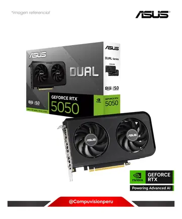 ASUS DUAL GEFORCE RTX 5050 8GB GDDR6 128-BIT PCIE 5.0 DUAL-RTX5050-8G
