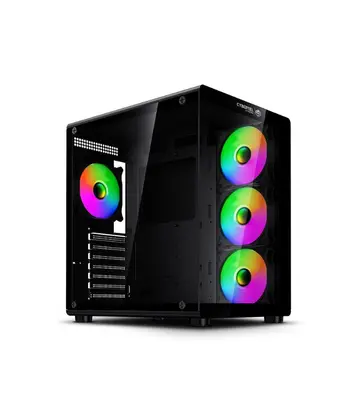 GAMER XTREME CBX C5021 BLACK, 4FAN RGB, USB C, S/FUENTE