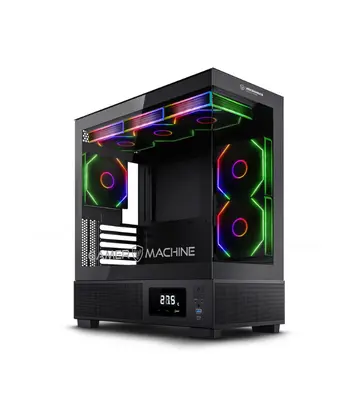 MIC MICRONICS VULKANO GF1001 ARGB SIN FUENTE VIDRIO TEMPLADO MID TOWER