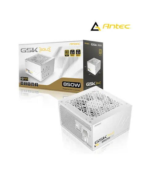 ANTEC GSK GB 850W 80+ GOLD FM, WHITE