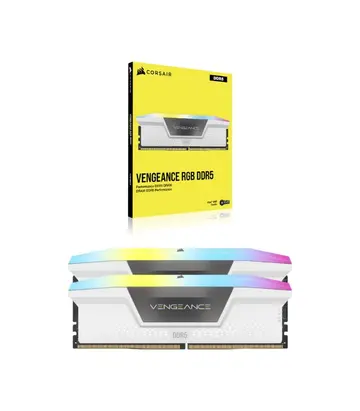 CORSAIR MEM RAM CORSAIR VENGEANCE 32GB ( 2x16GB) DDR5 5600MHZ WHITE