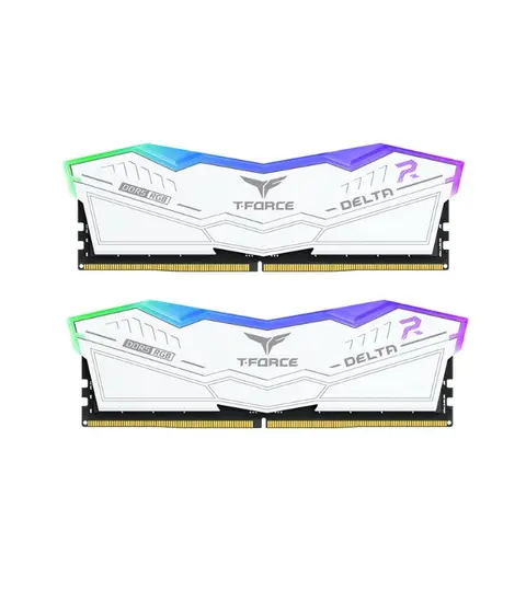 TEAM MEM. RAM TEAMGROUP T-FORCE DELTA RGB, 32GB (2x16gb) DDR5 6000Mhz WHITE