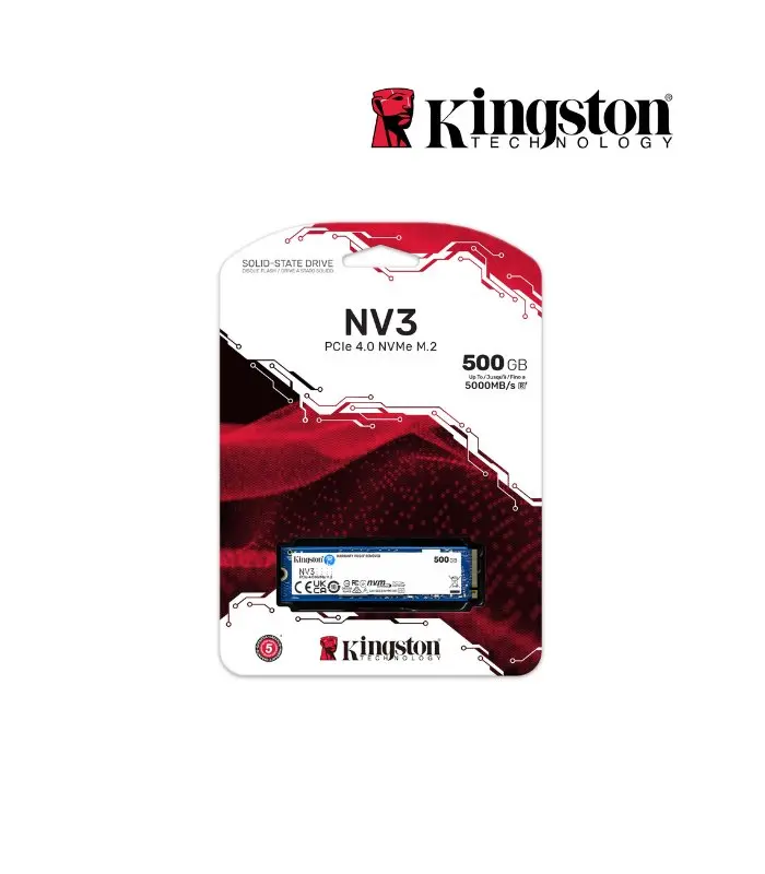 KINGSTON M.2 KINGSTON NV3, 500GB PCIe 4.0 NVME 5000MB/s