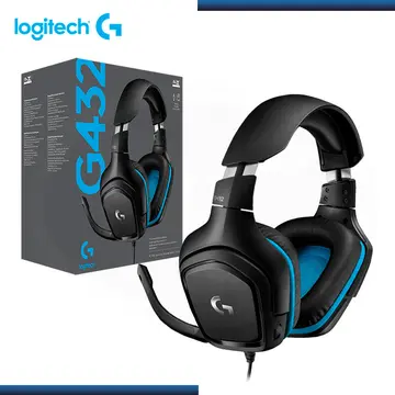 LOGITECH G G432 BLACK GAMING 7.1 CON MICROFONO (PN:981-000769)