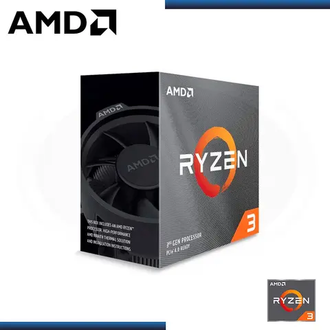 AMD RYZEN 3 3100 3.60GHz/3.90GHz 18MB 4 CORE AM4 (PN:100-1000000284BOX)
