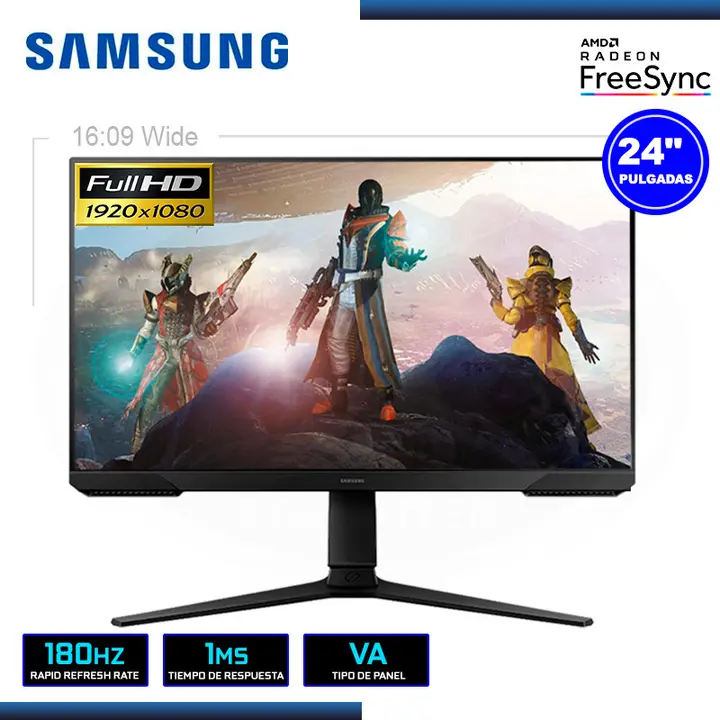 SAMSUNG 24" SAMSUNG LS24DG300ELXPE ODYSSEY G3 1920x1080 HDMI DP 1MS/180Hz/AMD FREESYNC