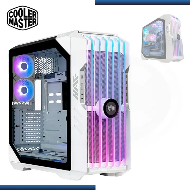 COOLER MASTER HAF 700 EVO WHITE ARGB SIN FUENTE VIDRIO TEMPLADO USB 3.2 TYPE USB-C (PN:H700E-WGNN-S00)